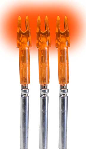 Lumenok X-Series HD Orange Lighted Arrow Nock 3-Pack