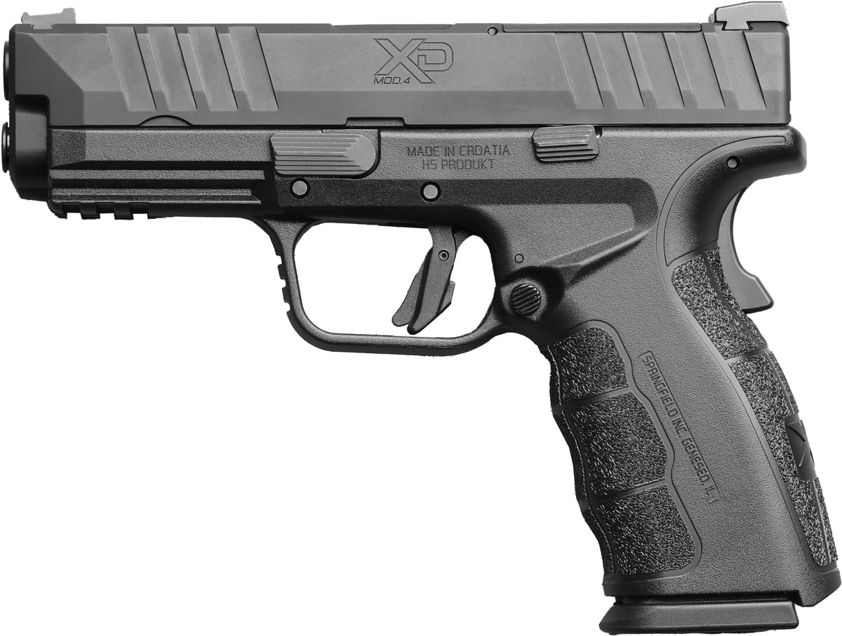 Springfield XD Mod4 9mm Pistol, 16+1, 4" Barrel, Black Melonite