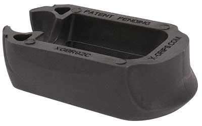 X-GRIP BR92C Mag Spacer Adapter for Beretta 92C Compact, 9mm, No Tools Required, Black