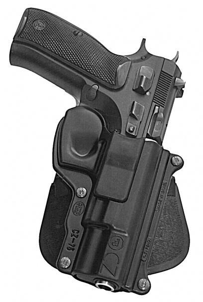 Fobus CZ 75 9mm Paddle Holster Standard Black Right Hand