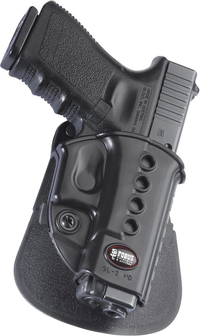 Fobus E2 Evolution Paddle Holster for Glock 17 19 23 33 Right Hand Black