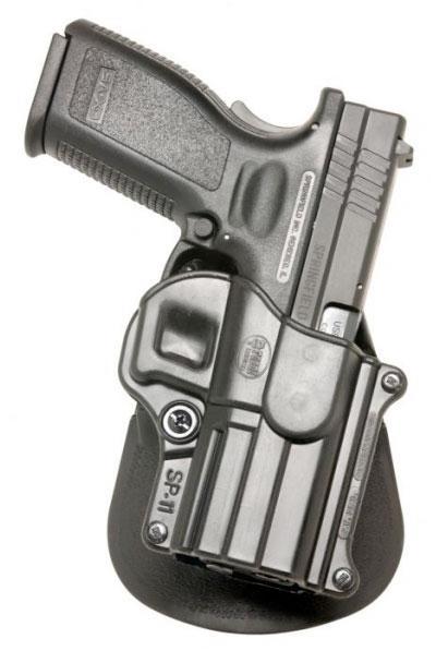 Fobus Black RH Paddle Holster for Springfield XD