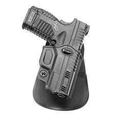 Evolution OWB Paddle Holster Springfield XDS .45/9mm/.40 RH Black
