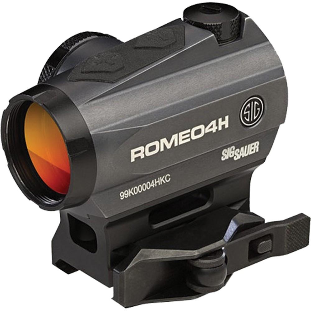 Sig Sauer ROMEO4H Red Dot Sight 1x20mm Green Horseshoe Reticle Graphite