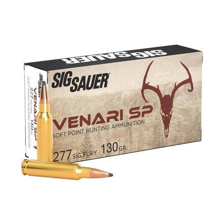 Sig Sauer .277 Sig Fury V277SFSP13020 Venari Soft Point SP 130 Grain