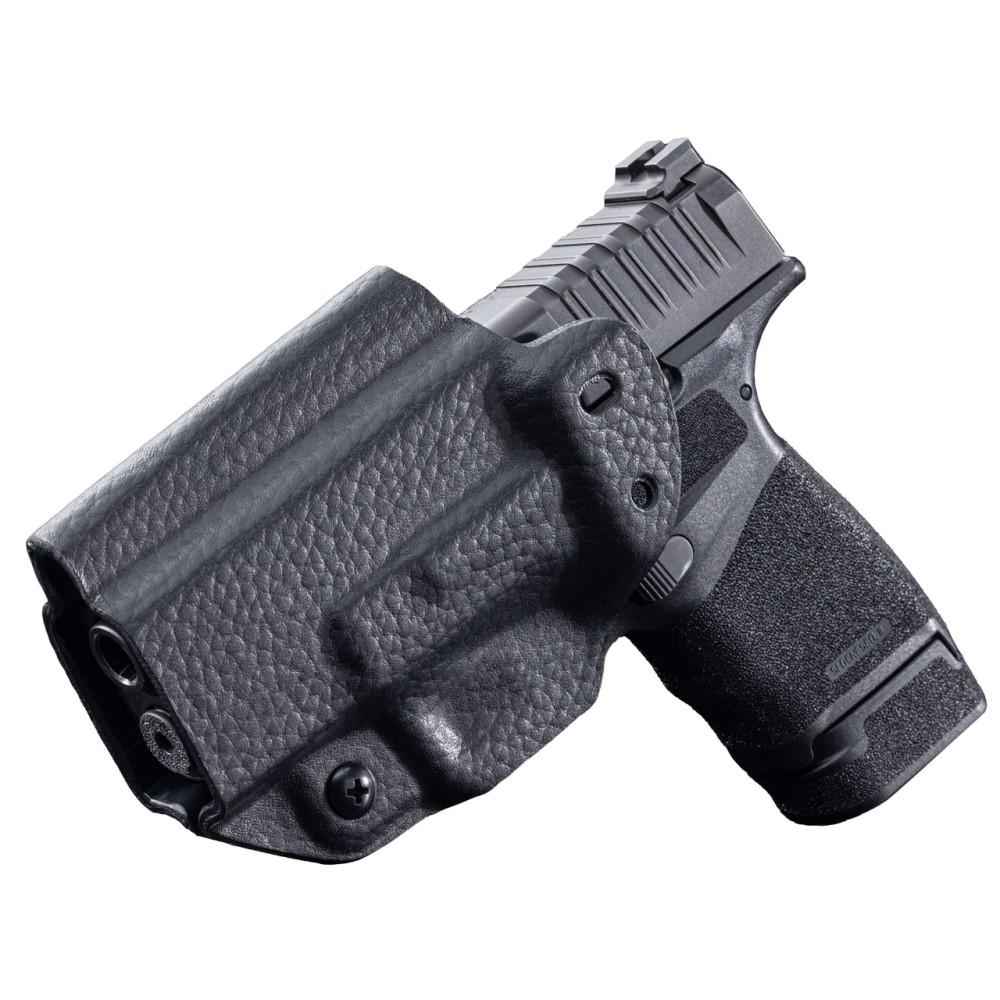 Mission First Tactical Ambi Leather Hybrid Holster IWB OWB for Springfield HellCat Black