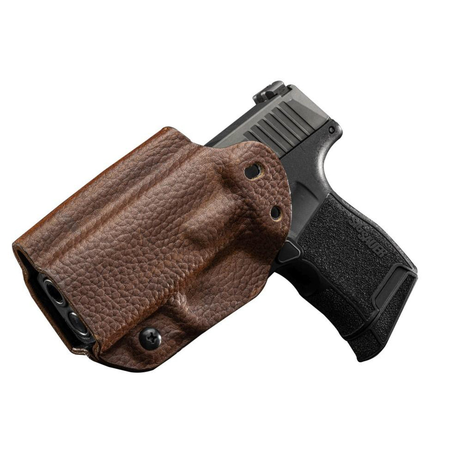 MFT Leather Hybrid Ambi Holster for Sig P365 Brown IWB OWB