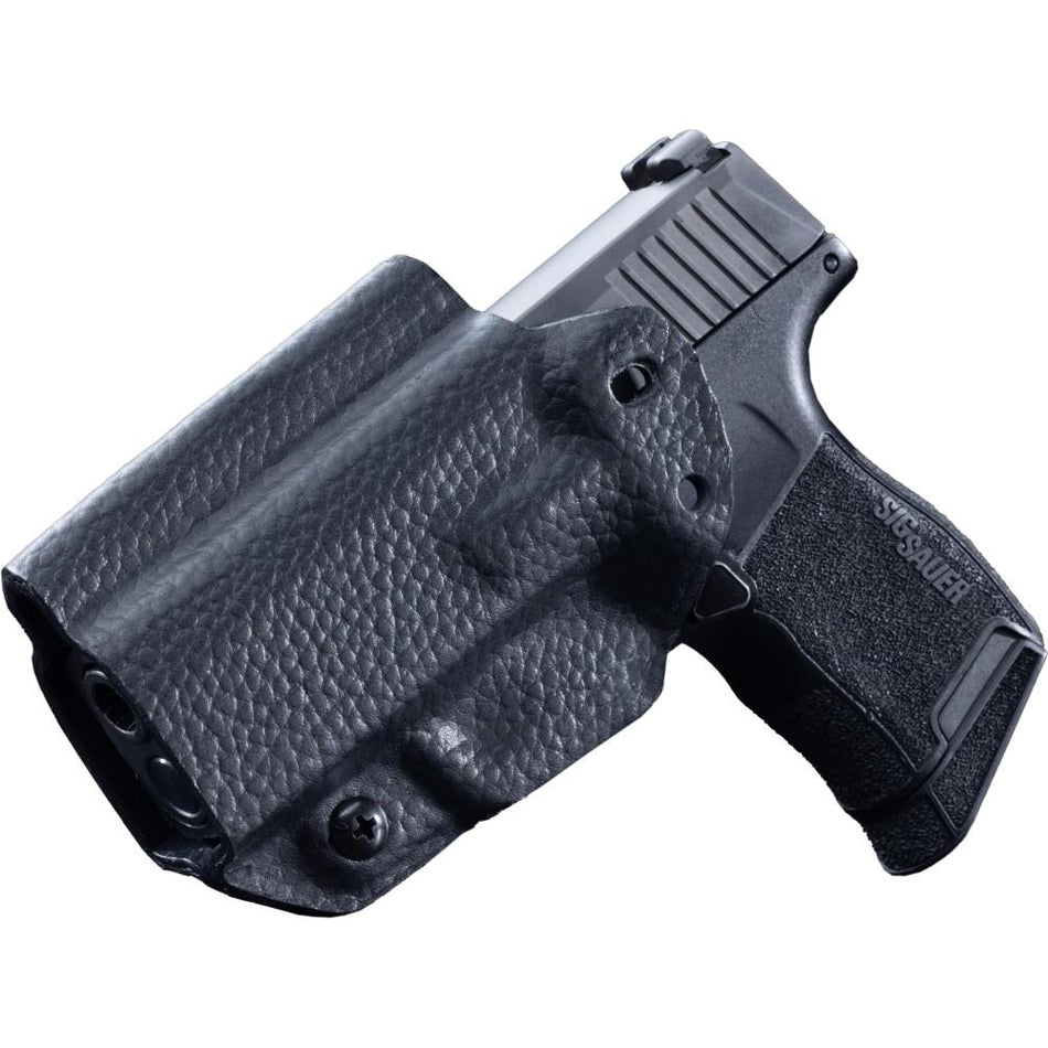 Mission First Tactical Hybrid Leather Kydex IWB OWB Holster for Sig P365-XMacro Black Ambidextrous