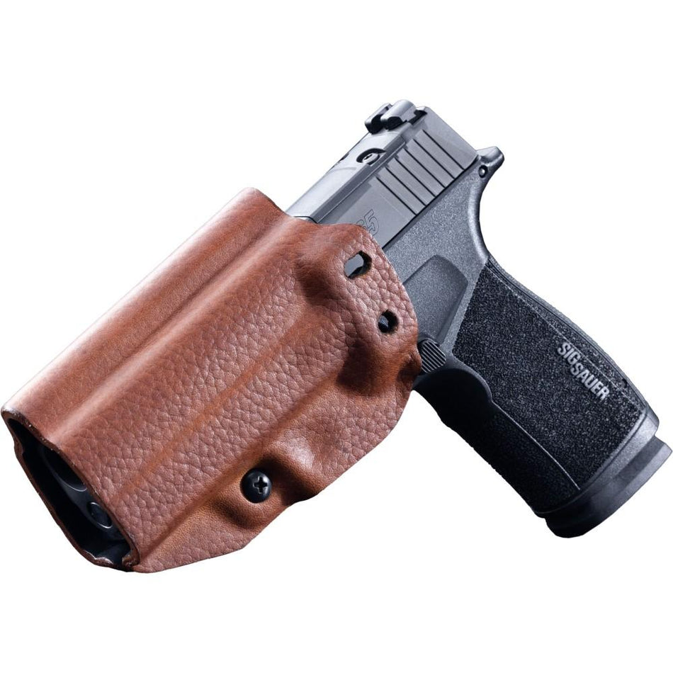 Mission First Tactical Hybrid Leather Holster for Sig P365-XMacro Brown Ambidextrous