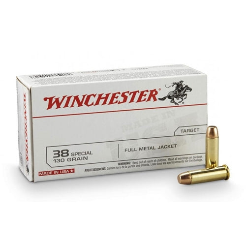 Winchester .38 Special Q4171 USA Full Metal Jacket FMJ 130 Grain