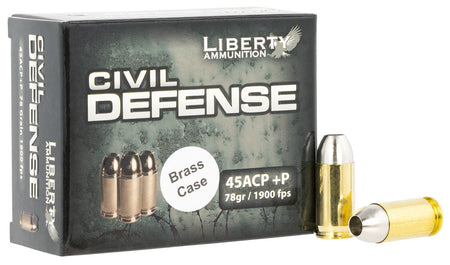 Liberty Ammunition .45 ACP/Auto LACD45013BC Civil Defense Protection Lead Free Fragmenting Hollow Point 78 Grain