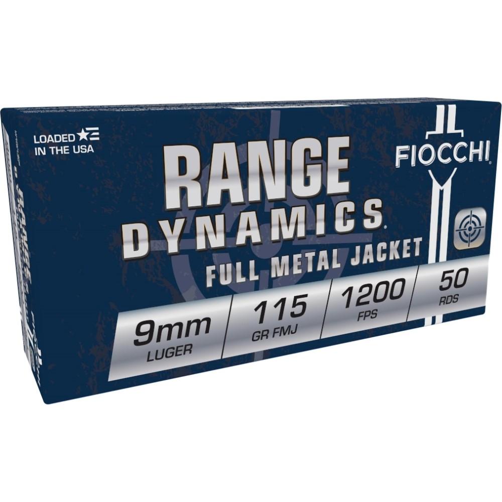Fiocchi Range Dynamics 9mm Luger / Parabellum 115 Gr FMJ 2