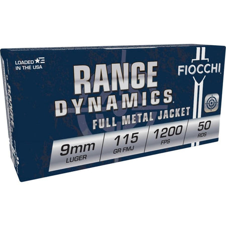 Fiocchi Range Dynamics 9mm Luger / Parabellum 115 Gr FMJ 2