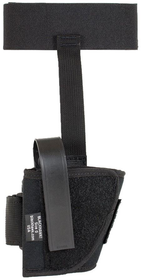 Blackhawk Left Hand Ankle Holster Black Size 00 Small Revolver