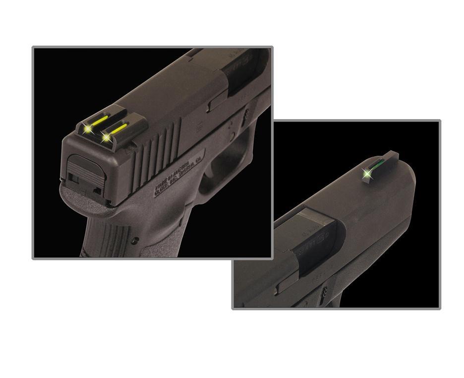 Truglo TFO Day/Night Sight Set Sig #8/#8 Green Front Yellow Rear