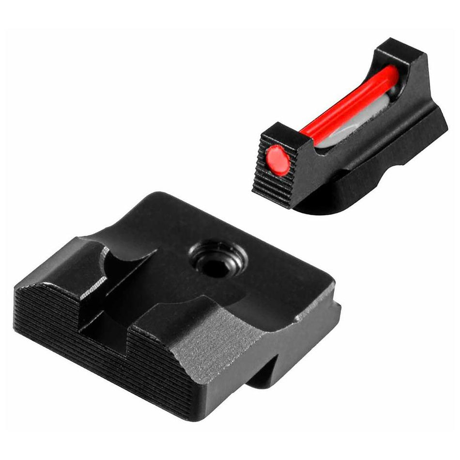 Truglo FO Pro Red Front/Black Rear Fiber Optic Sight Set for Sig Sauer X5