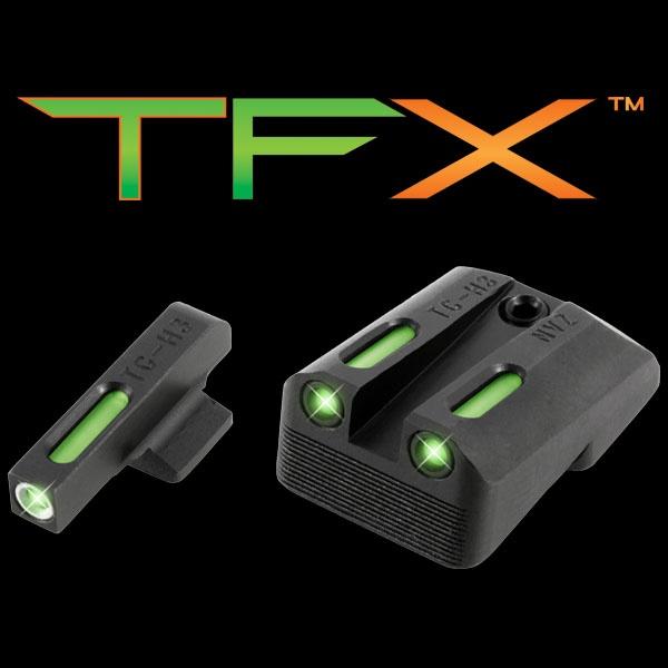 Truglo TFX Day/Night Tritium Fiber-Optic Sights for Novak LoMount