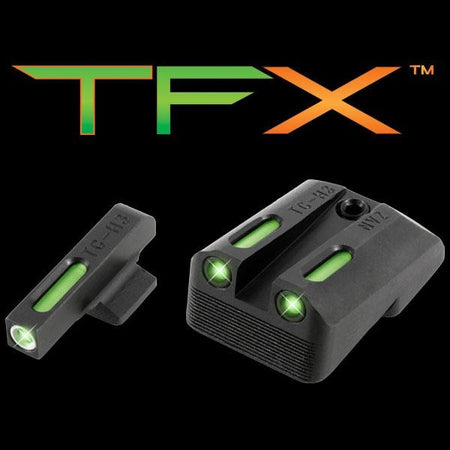 Truglo TFX Day/Night Tritium Fiber-Optic Sights for Novak LoMount