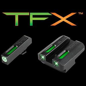 Truglo TFX Day/Night Sights Walther P99 & PPQ - White Outline Front, Green Rear