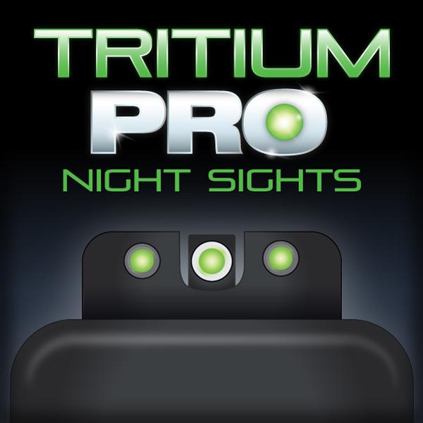 Truglo Tritium Pro Night Sight Set FNH FNP-40 FNX-40 & FNS-40 Including Compact - White/Green