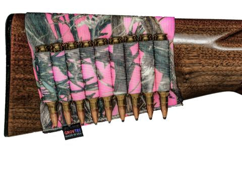 Grovtec TrueTimber Pink Open Style Rifle Buttstock Cartridge Holder