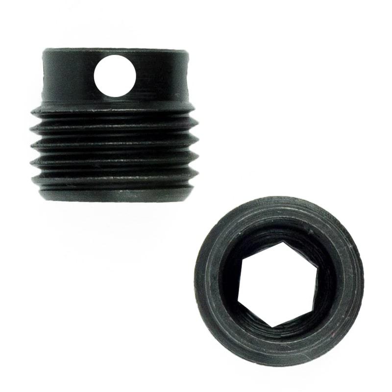 GrovTec Heavy-Duty Non-Rotating Push Button Swivel Base 2/ct Black Oxide