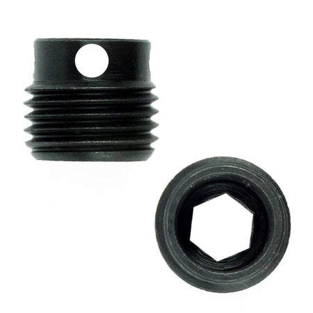 GrovTec Heavy-Duty Non-Rotating Push Button Swivel Base 2/ct Black Oxide