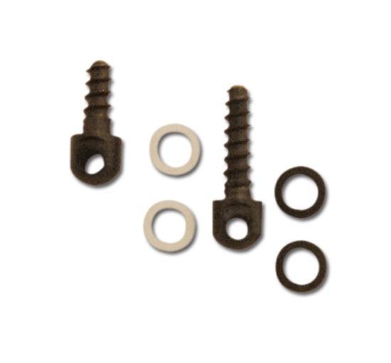 GrovTec Small Parts Wood Screw Sling Swivel Stud 1/2 and 3/4 Inch Spacers