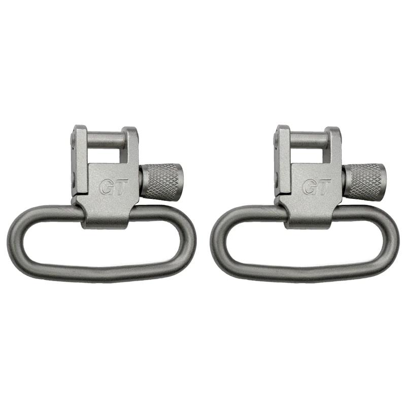 GrovTec Silver 1.25 Inch Locking Sling Swivel Set 2/ct
