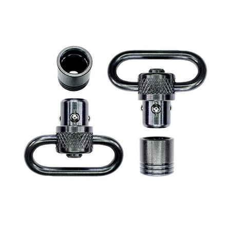 Grovtec 1" Push Button Swivel and Base Set Standard Black Oxide Finish
