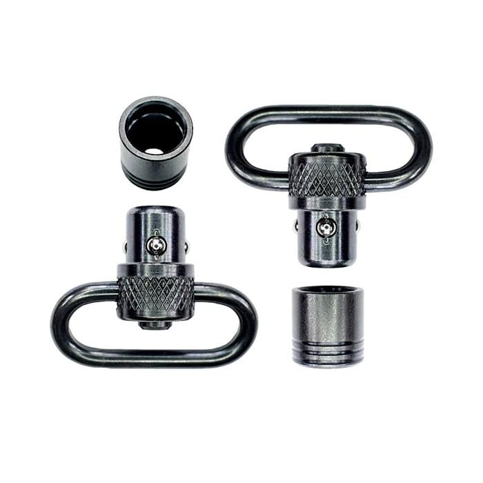 Grovtec 1" Push Button Swivel and Base Set Standard Black Oxide Finish