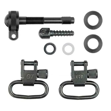 Grovtec Black Locking Sling Swivel Set Remington 742
