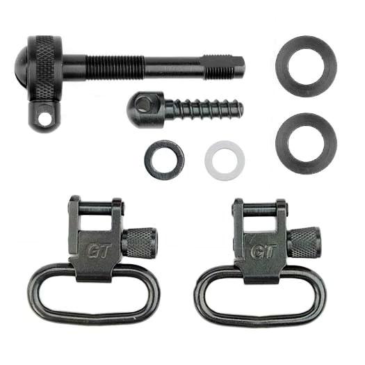 Grovtec Black Locking Sling Swivel Set Remington 742