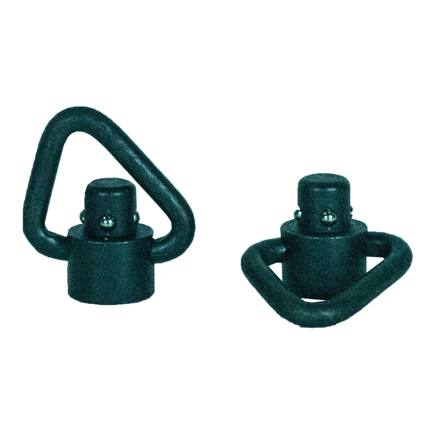 Grovtec Black Heavy Duty Angled Loop Recessed Plunger Push Button Swivels