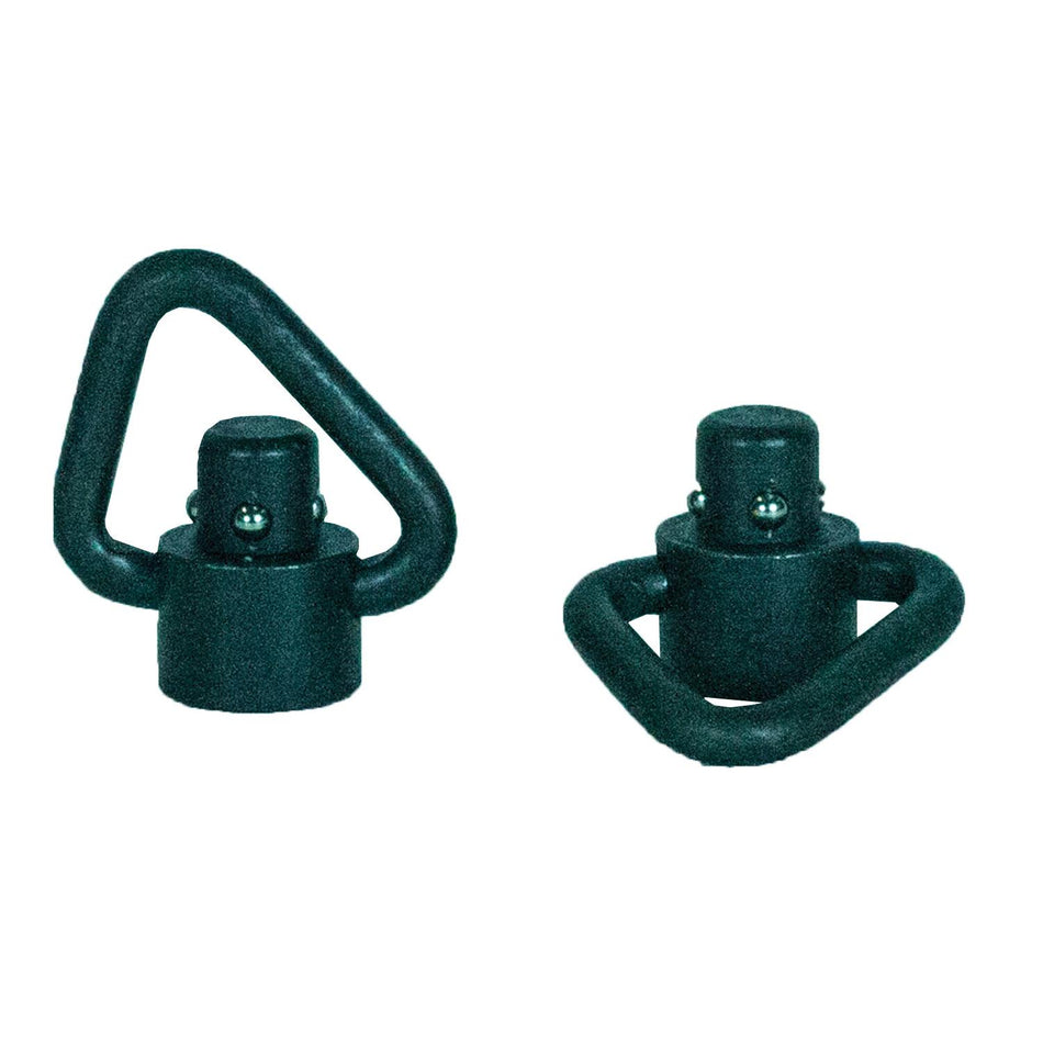 Grovtec Black Heavy Duty Angled Loop Recessed Plunger Push Button Swivels