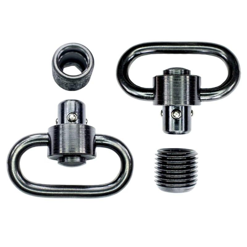 Push Button Swivel Set with Stainless Steel Base 1-1/4 Inch Slings