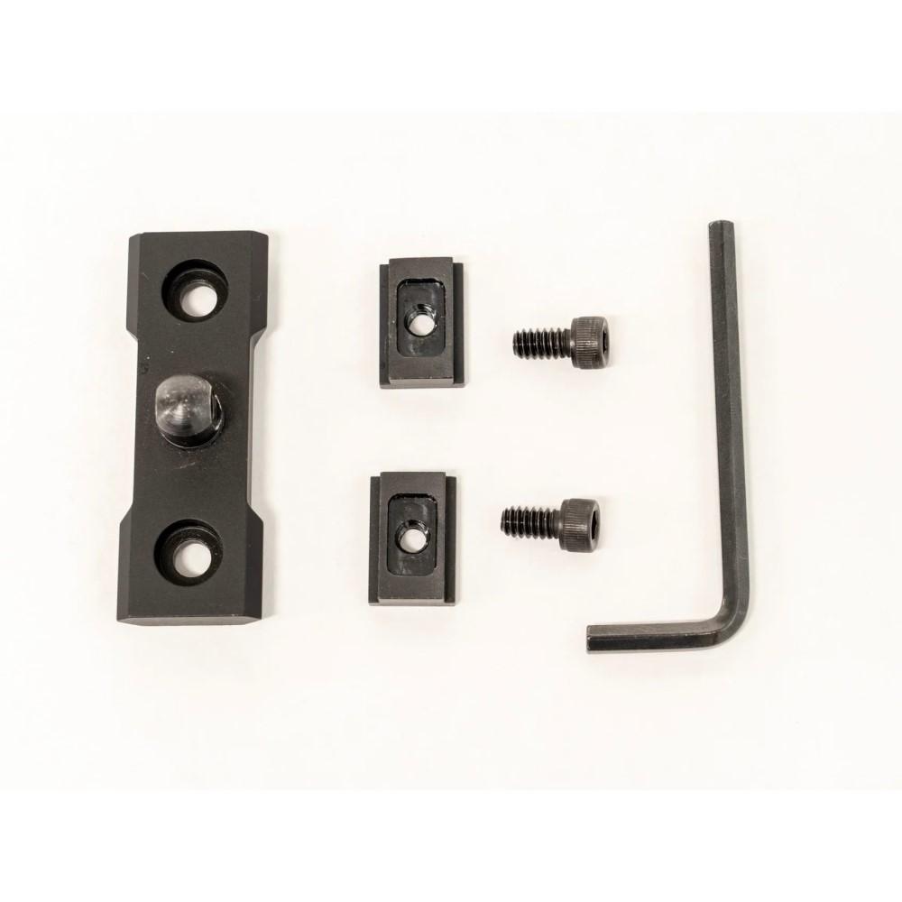 Grovtec Anschutz to Picatinny Stud Adaptor T-Nut Set Black Anodized