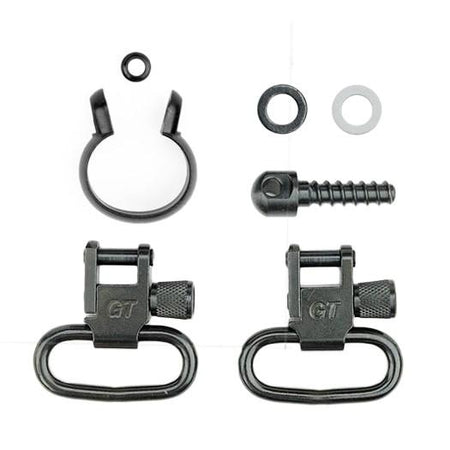Grovtec Black One Piece Barrel Band Swivel Sets for .430" to .445" Barrels