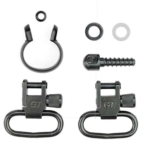 Grovtec Remington 760/7600 Rifle Locking Swivel Sets with Barrel Band Black