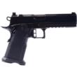 Alpha Foxtrot AF1911 Romulus 9mm Luger Handgun - 17 & 20rd Magazines, 5" Bull Barrel, Polished DLC Black, RMSc Cut