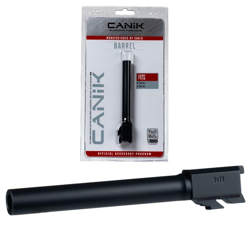 Canik Full Size Drop-In Steel Barrel for TP9 SFX and SFL Pistols - Black