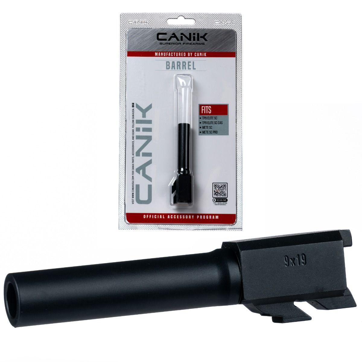 Canik Match Grade Drop-In Steel Barrel 9mm for Sub Compact Pistols Black