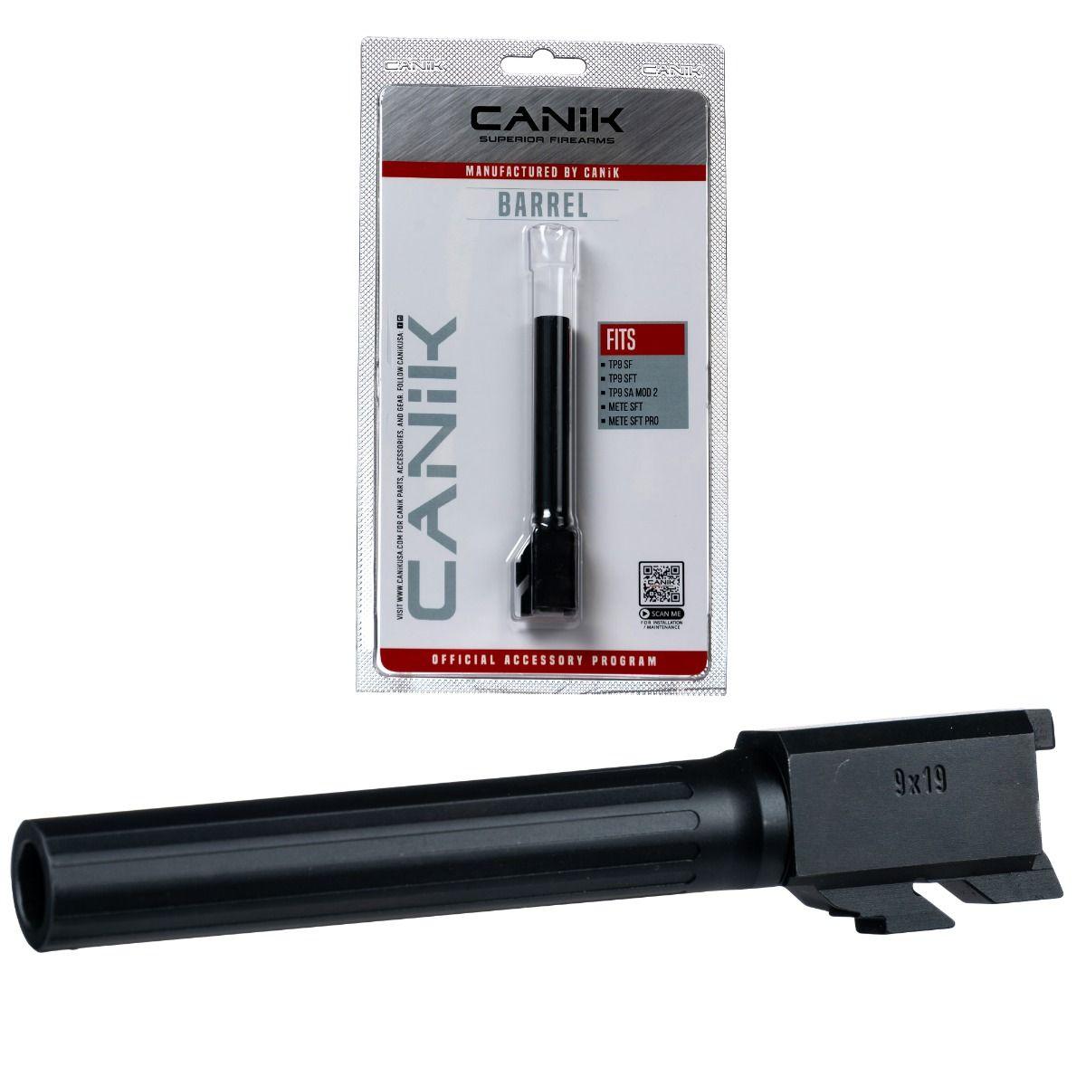 Canik Match Grade Steel Drop-In Barrel Full Size 9mm Fluted Black