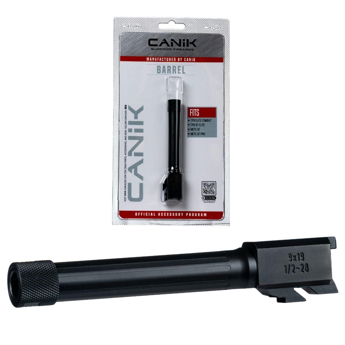 Canik 9mm Match Grade Drop-In Fluted Barrel for TP9 Elite Combat/SF Elite/METE SF, Black