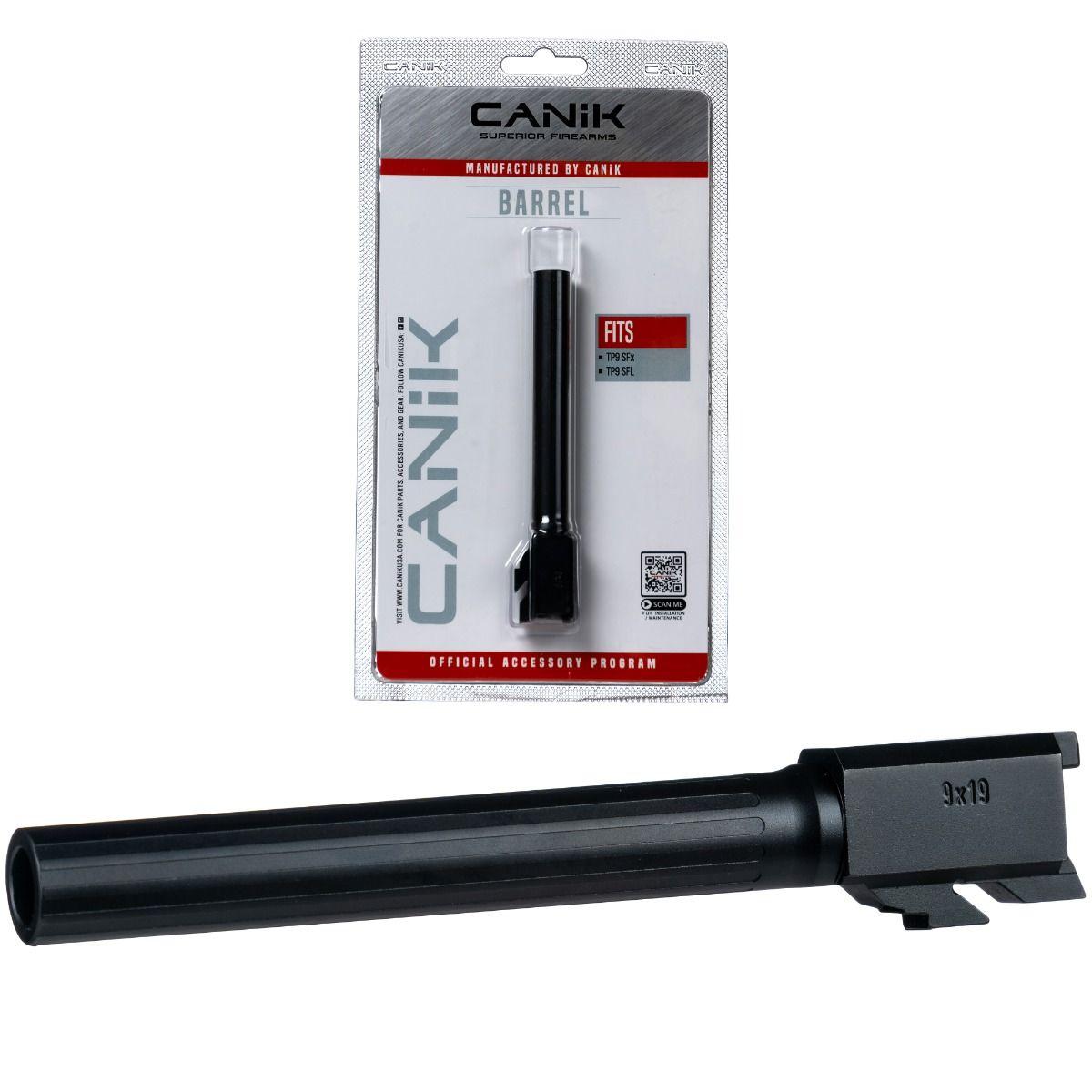 Canik Precision CNC Steel Fluted Drop-In Barrel for Compatible Canik Pistols Black