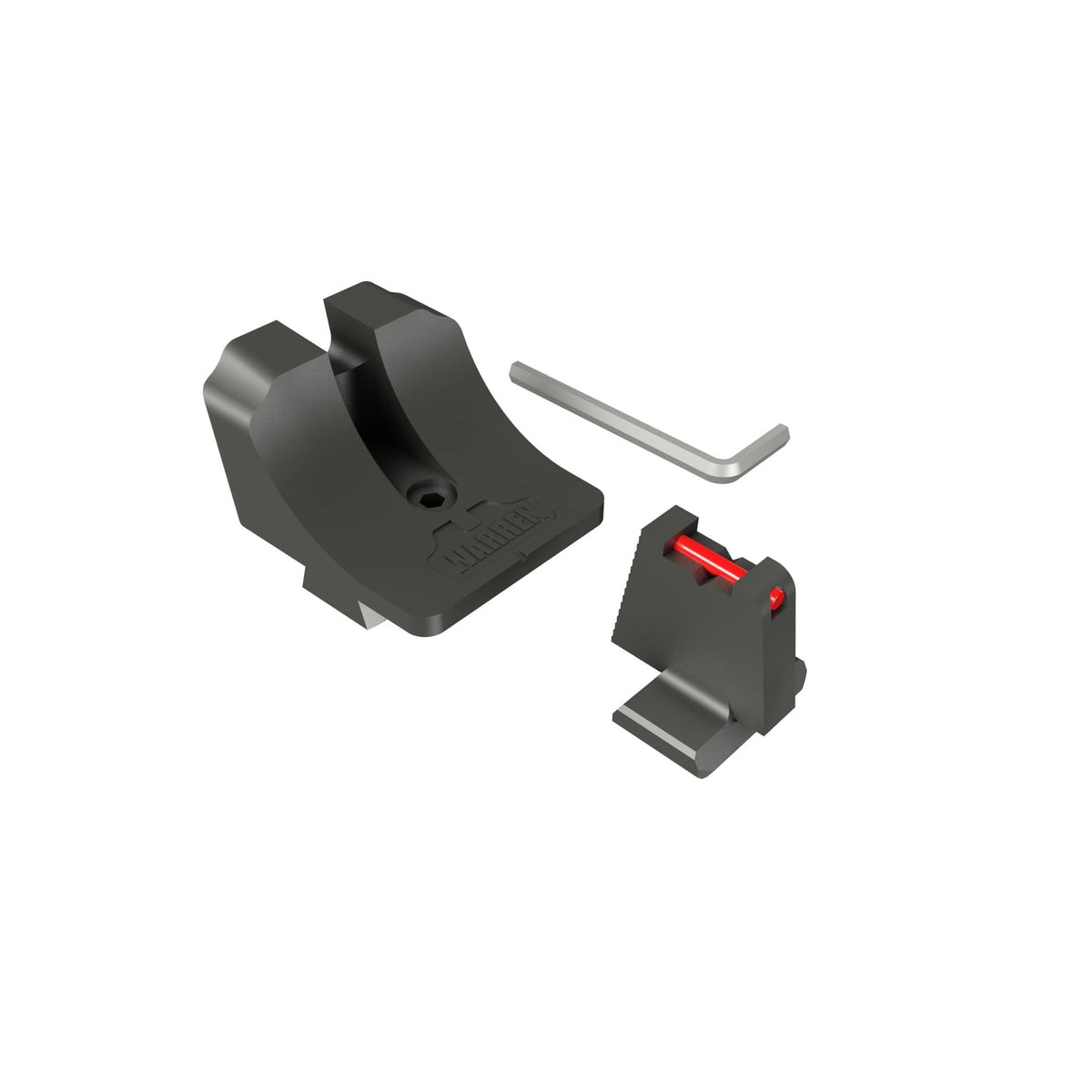 Canik Warren Tactical Suppressor Sights Fiber Front Wide Blacked Out Rear for TP9 Series