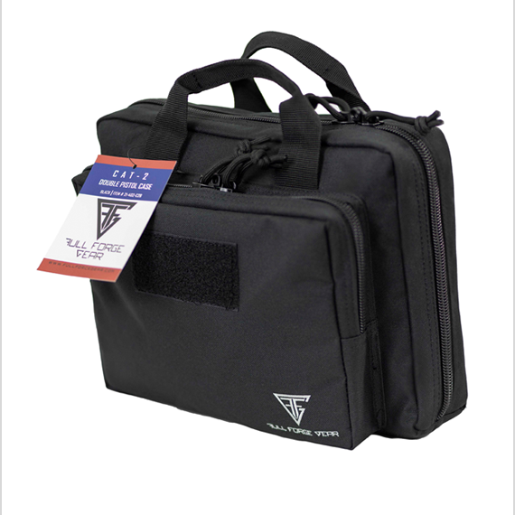 Full Forge Gear CAT-2 Black Double Pistol Case