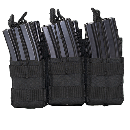 MKS Full Forge Gear MOLLE Triple Mag Pouch Black