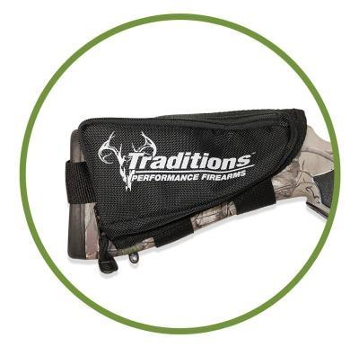 Traditions Muzzleloader Rifle Stock Pack Zippered Accessory Carrier