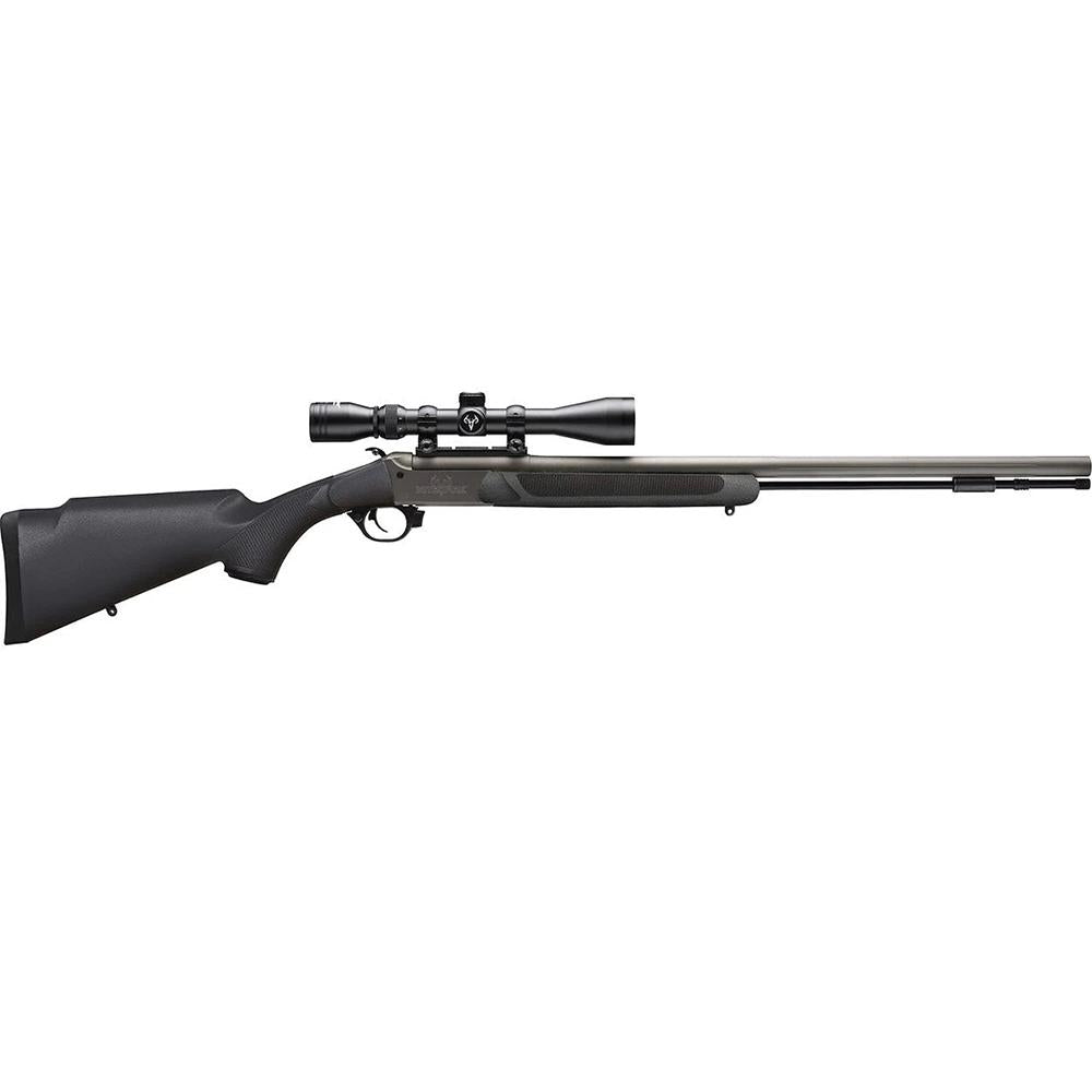 Traditions NitroFire .50 Cal Single Shot Muzzleloader Rifle 26" Barrel Black Synthetic with 3-9x40 Scope